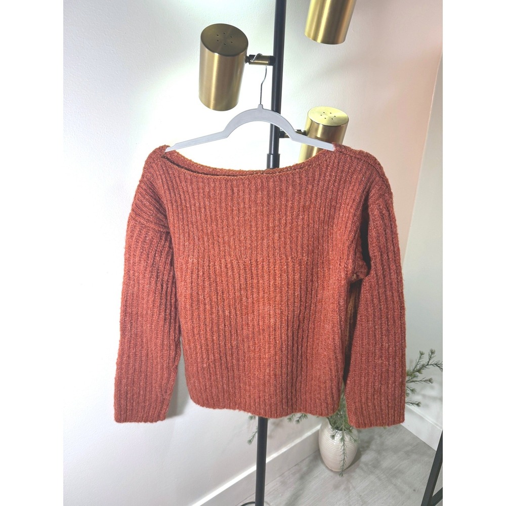 Hansel from Basel euro designer boxy fit rust fall color m blend alpaca cashmere